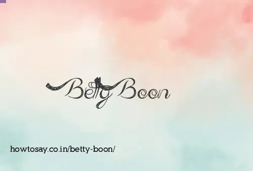 Betty Boon