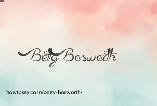 Betty Bosworth