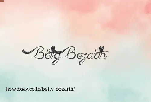 Betty Bozarth