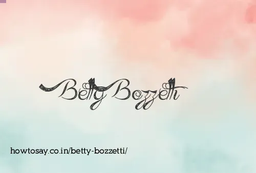 Betty Bozzetti