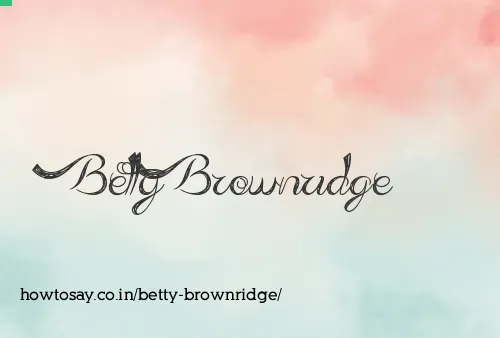 Betty Brownridge