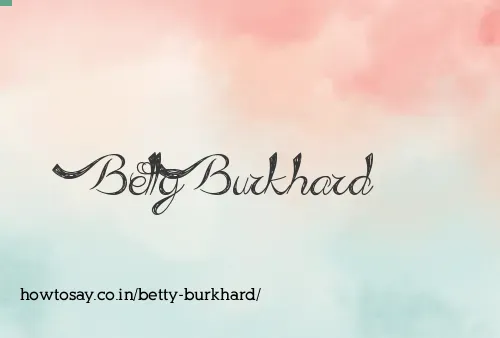 Betty Burkhard