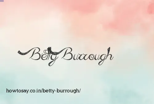 Betty Burrough