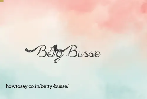 Betty Busse
