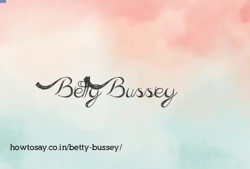 Betty Bussey