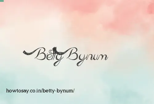 Betty Bynum