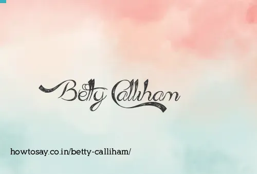 Betty Calliham