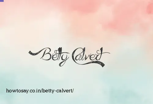 Betty Calvert