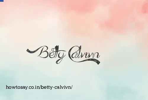 Betty Calvivn