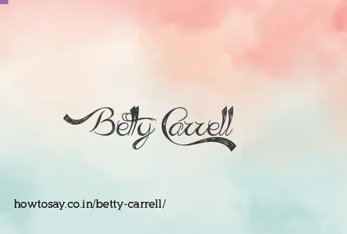 Betty Carrell