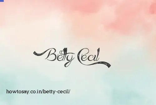 Betty Cecil