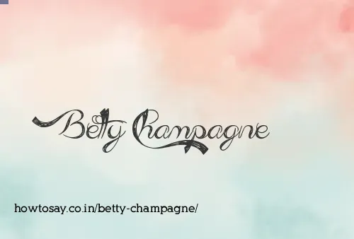 Betty Champagne