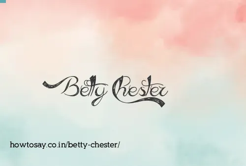 Betty Chester