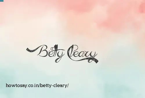 Betty Cleary