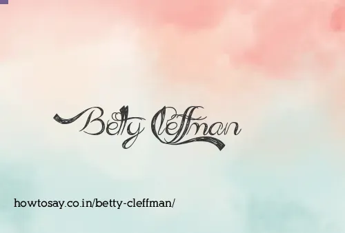 Betty Cleffman
