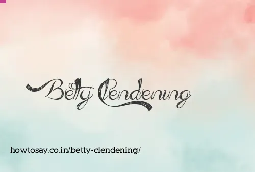 Betty Clendening