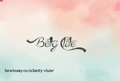 Betty Clute