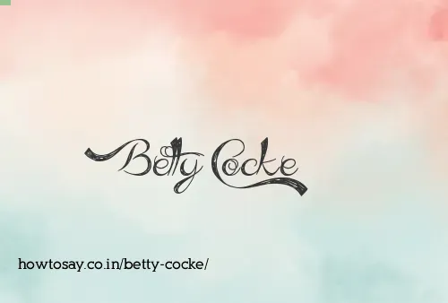 Betty Cocke