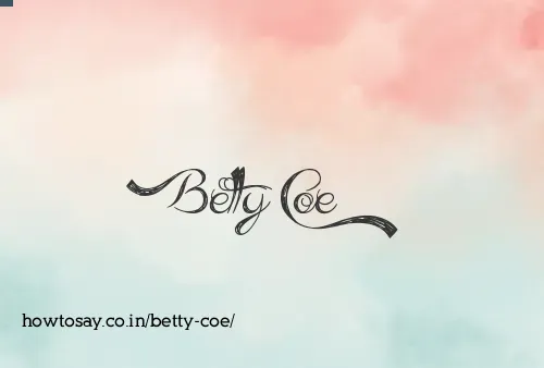 Betty Coe