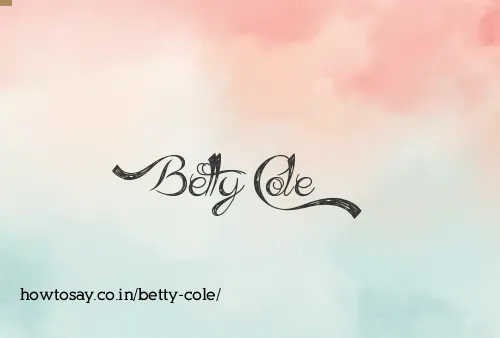 Betty Cole
