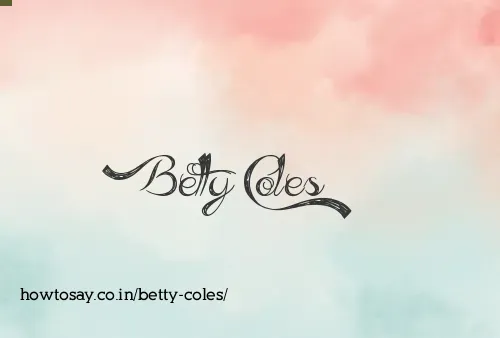 Betty Coles