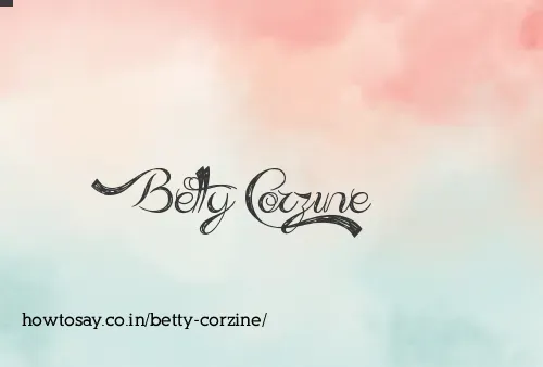 Betty Corzine