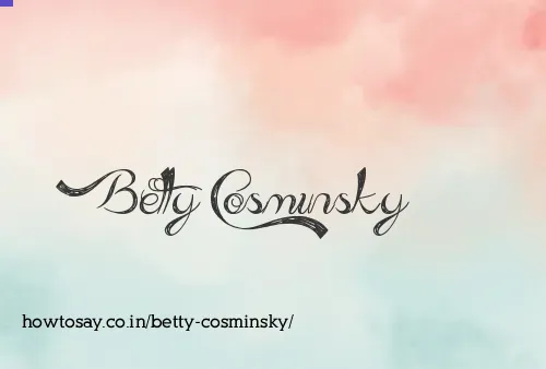 Betty Cosminsky