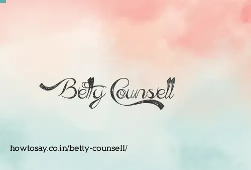Betty Counsell