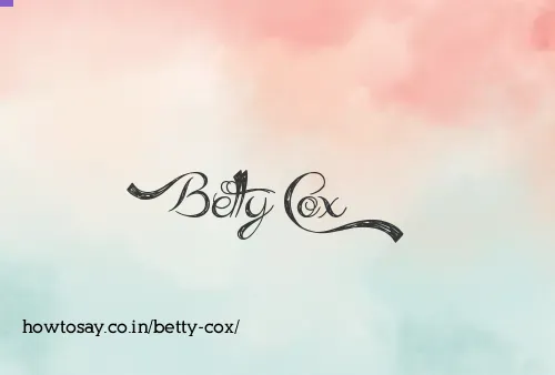 Betty Cox