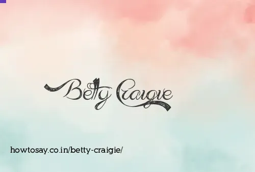 Betty Craigie