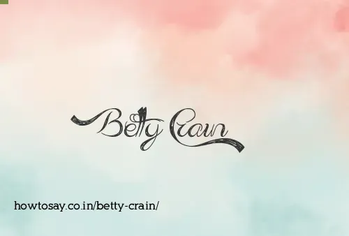 Betty Crain