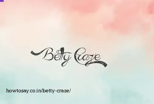 Betty Craze