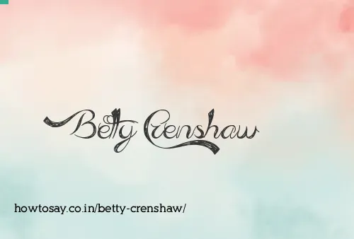 Betty Crenshaw