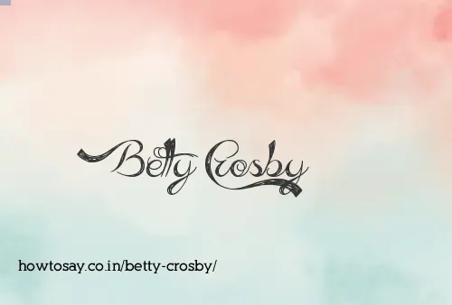 Betty Crosby