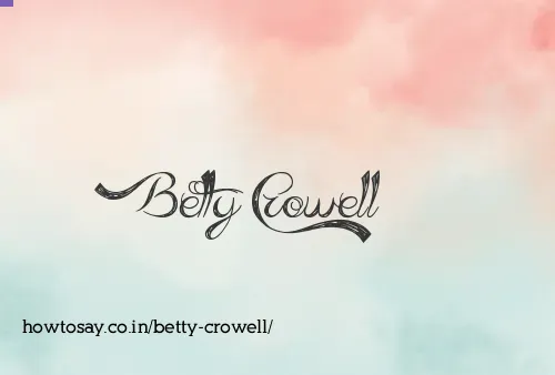 Betty Crowell