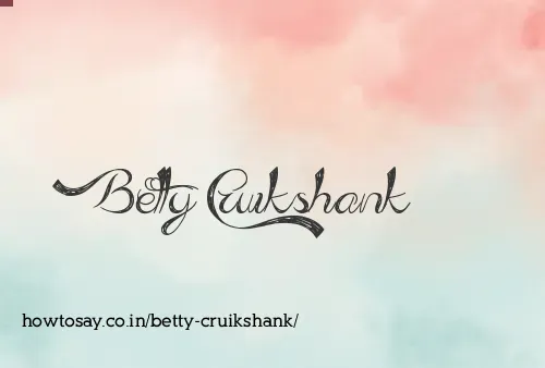 Betty Cruikshank