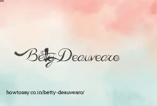 Betty Deauvearo