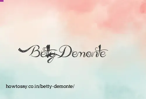 Betty Demonte
