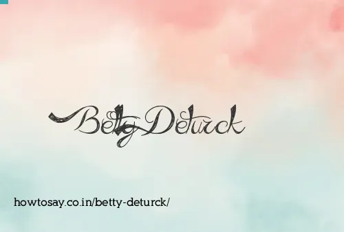 Betty Deturck