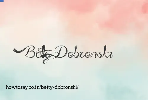 Betty Dobronski