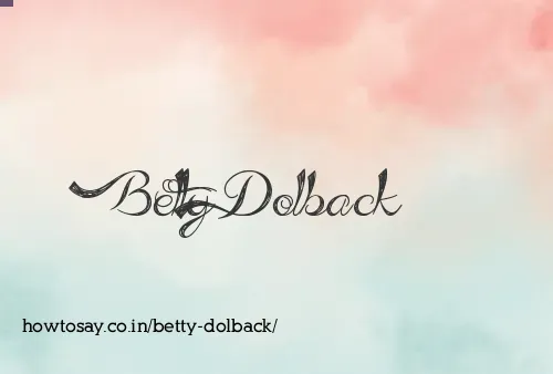 Betty Dolback