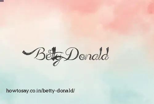 Betty Donald