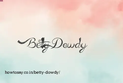 Betty Dowdy
