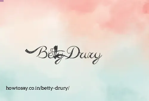 Betty Drury