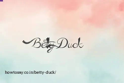 Betty Duck