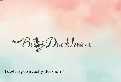 Betty Duckhorn