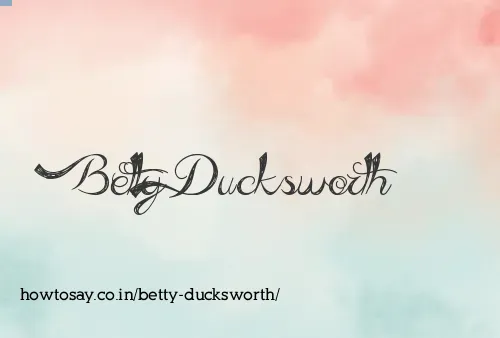 Betty Ducksworth