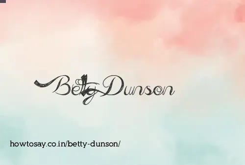 Betty Dunson