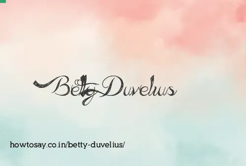 Betty Duvelius