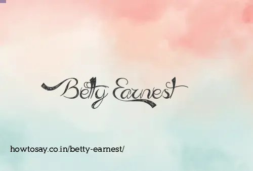 Betty Earnest